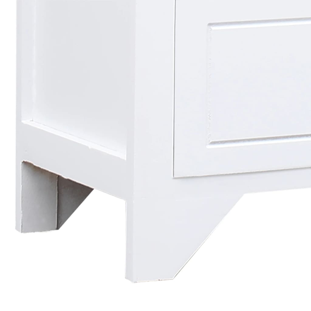 Fehér tömör császárfa tv-szekrény 108 x 30 x 40 cm Fehér tömör császárfa tv-szekrény 108 x 30 x 40 cm