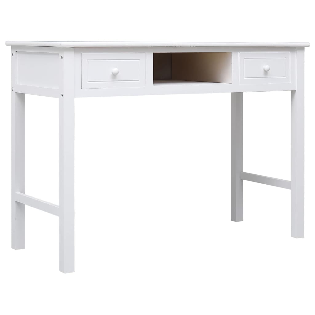 Fehér tömör császárfa íróasztal 108 x 45 x 76 cm Fehér tömör császárfa íróasztal 108 x 45 x 76 cm