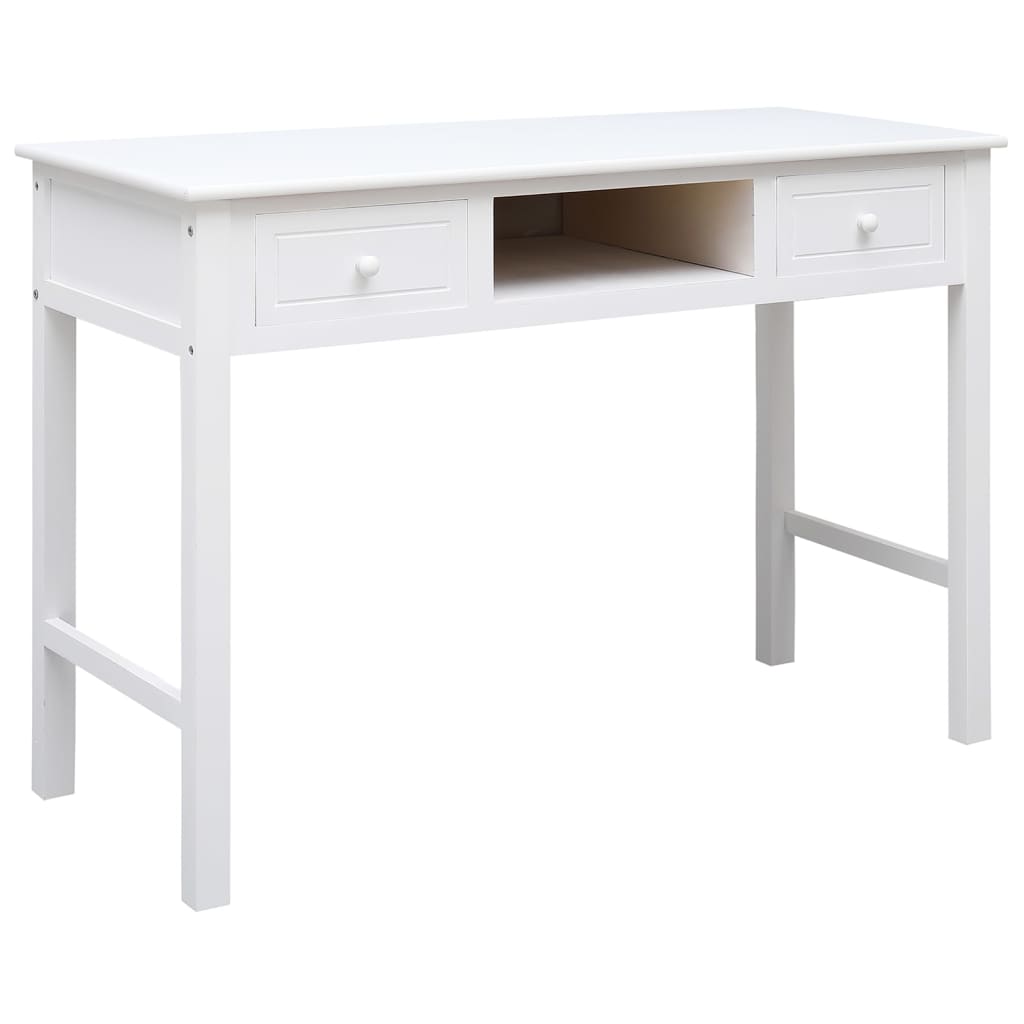 Fehér tömör császárfa íróasztal 108 x 45 x 76 cm Fehér tömör császárfa íróasztal 108 x 45 x 76 cm