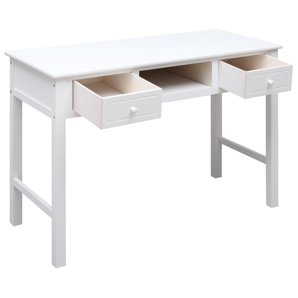 Fehér tömör császárfa íróasztal 108 x 45 x 76 cm Fehér tömör császárfa íróasztal 108 x 45 x 76 cm