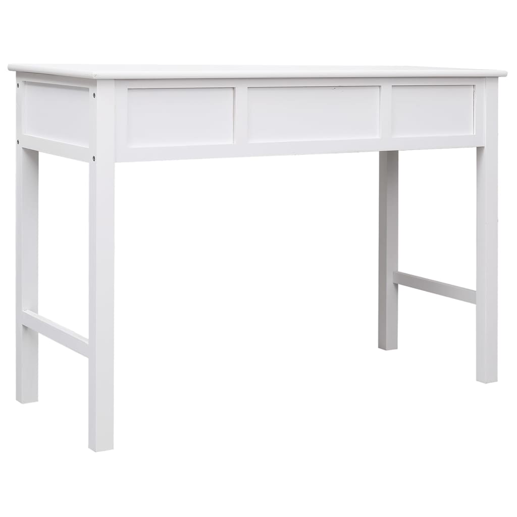 Fehér tömör császárfa íróasztal 108 x 45 x 76 cm Fehér tömör császárfa íróasztal 108 x 45 x 76 cm
