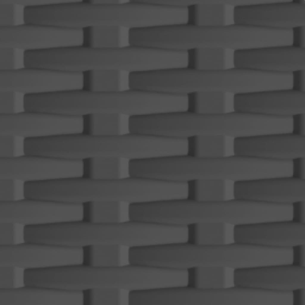 Rattanstílusú műanyag szekrény 68 x 39 x 171,5 cm