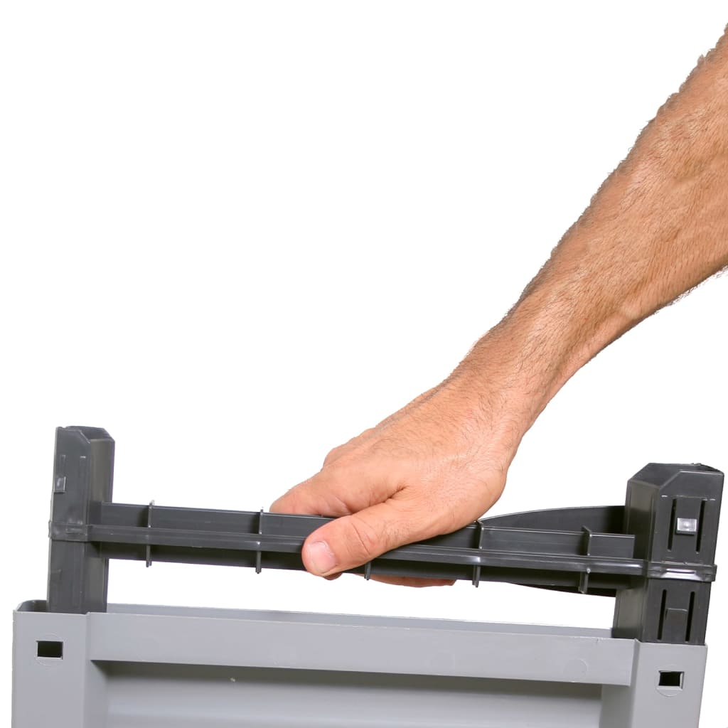 Rattanstílusú műanyag szekrény 68 x 39 x 171,5 cm