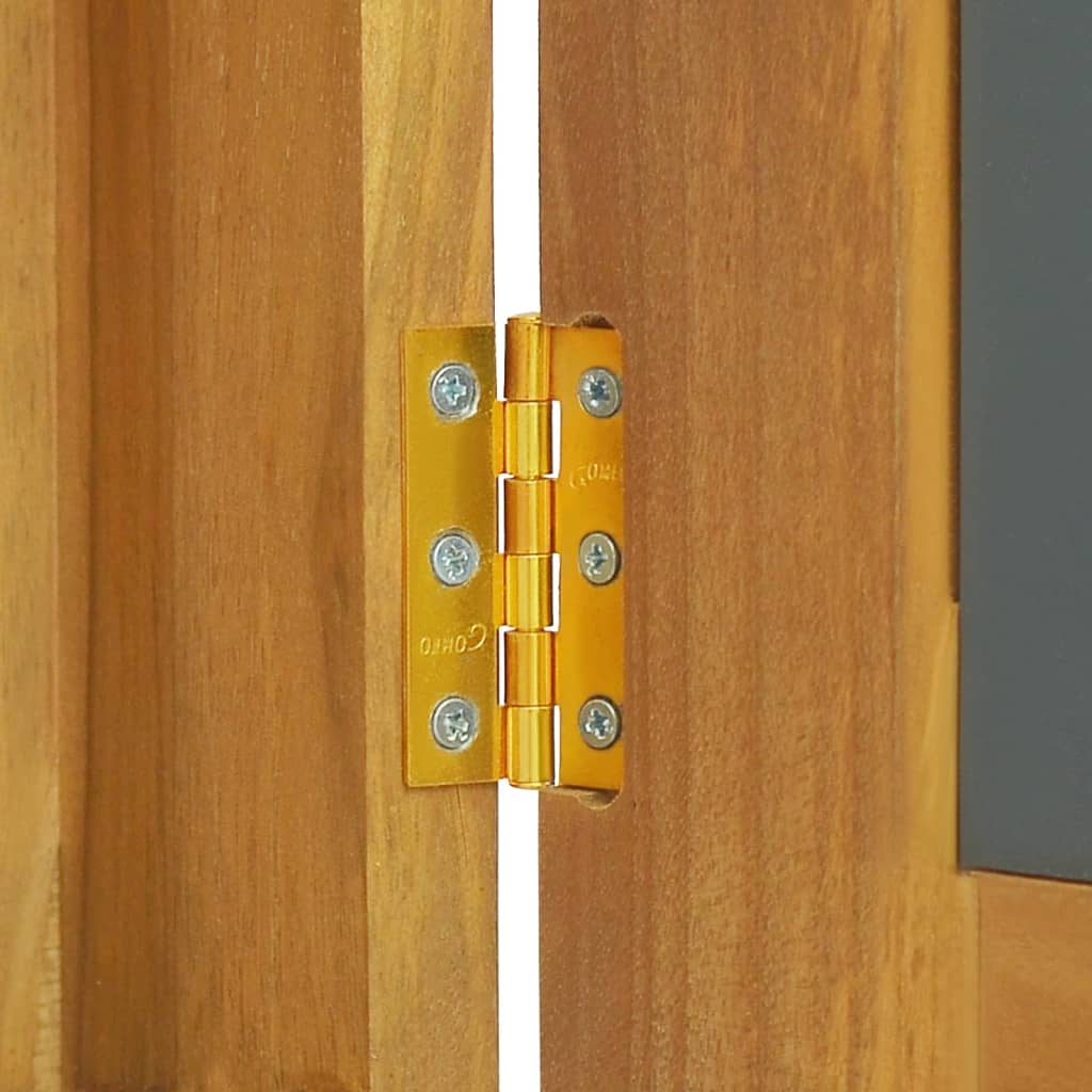 Tömör tíkfa tükrös szekrény 60 x 10 x 40 cm