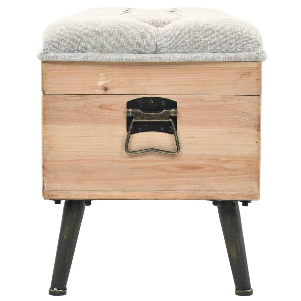 Tömör fenyőfa tárolópad 110 cm