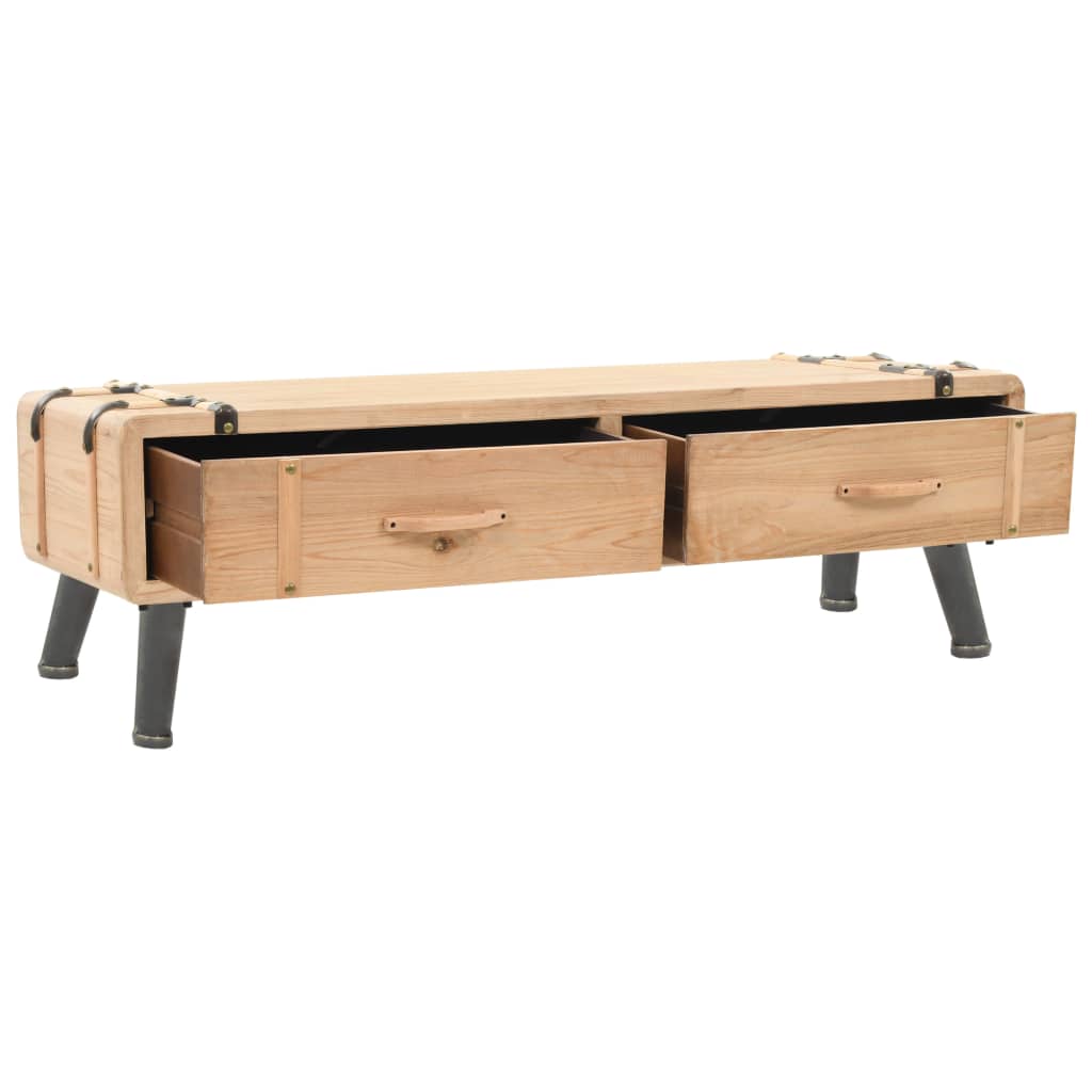 Tömör fenyőfa tv-szekrény 110 x 33 x 35 cm