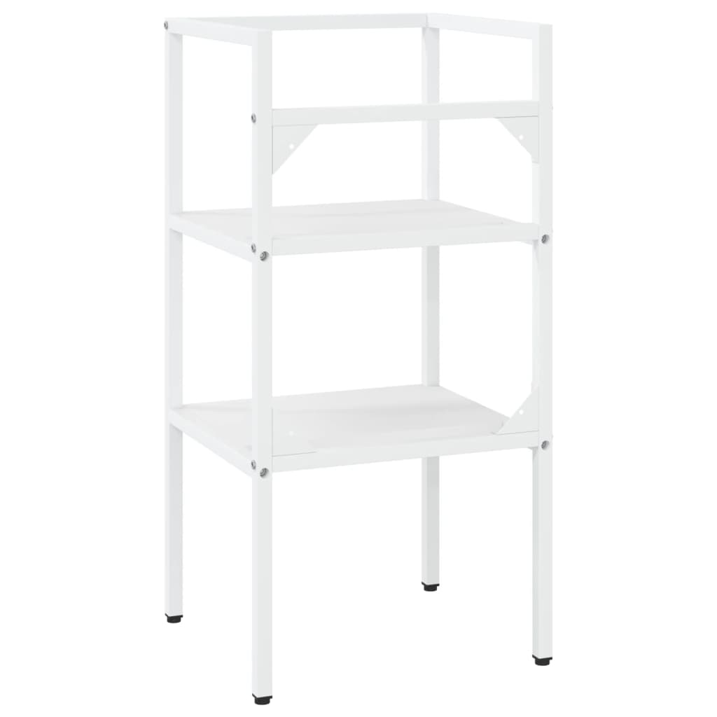 Fehér vas fürdőszobai mosdókagylókeret 40 x 38 x 83 cm