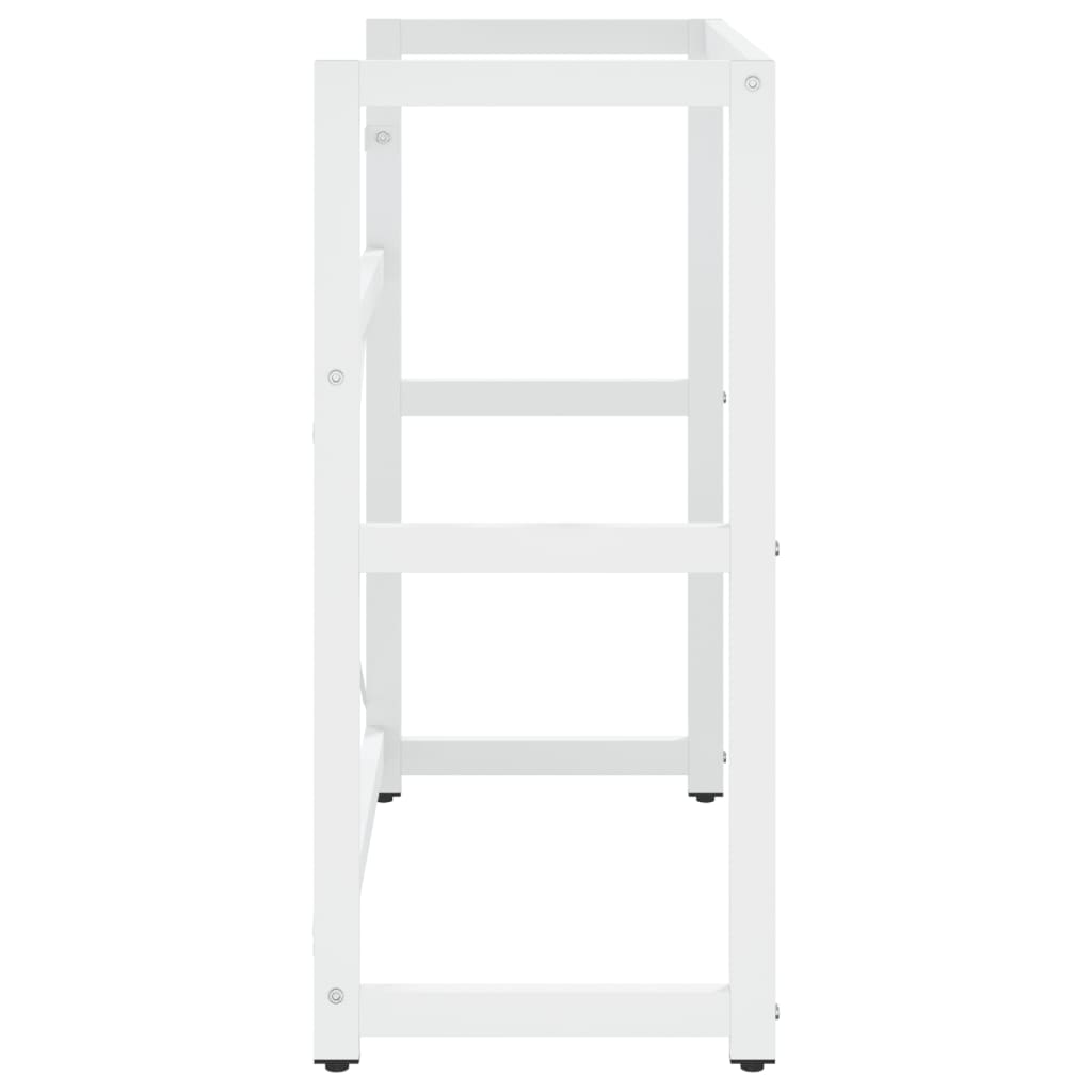 Fehér vas fürdőszobai mosdókagylókeret 79 x 38 x 83 cm