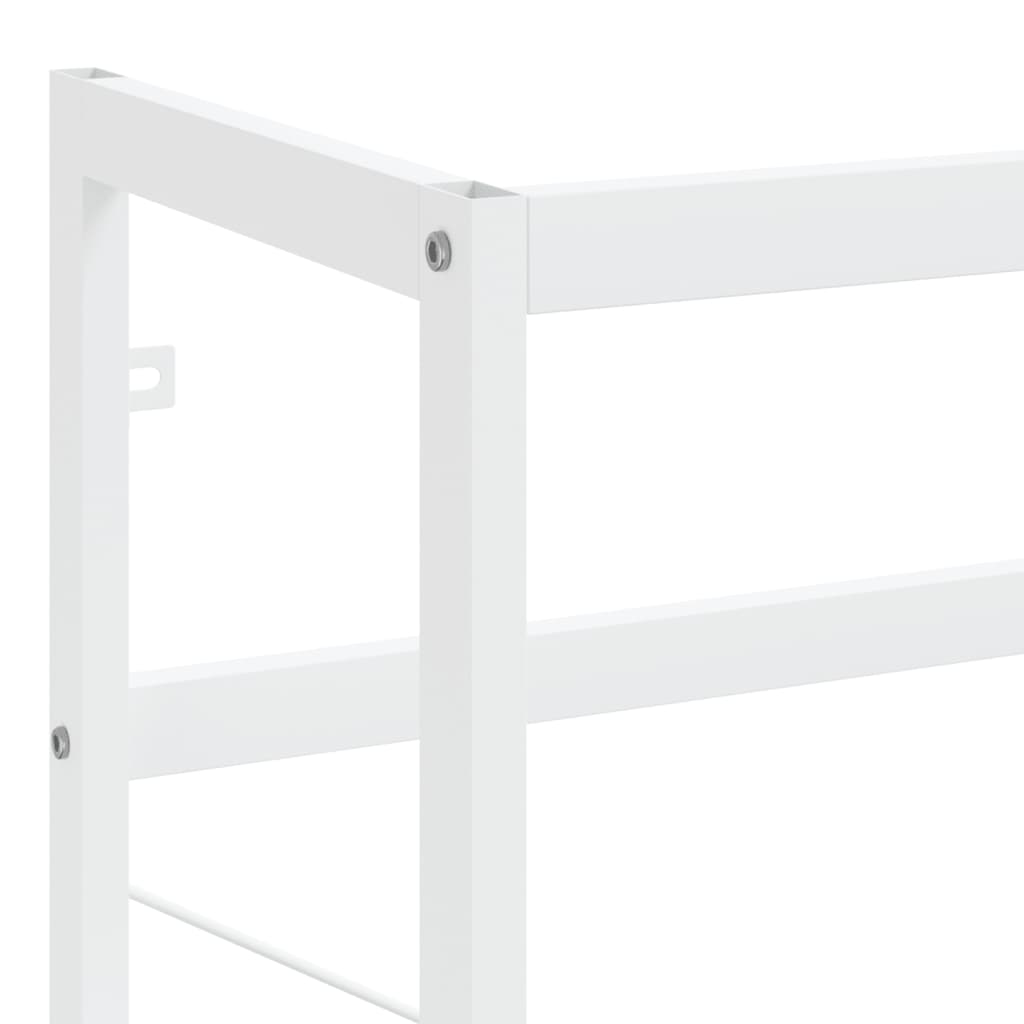 Fehér vas fürdőszobai mosdókagylókeret 79 x 38 x 83 cm