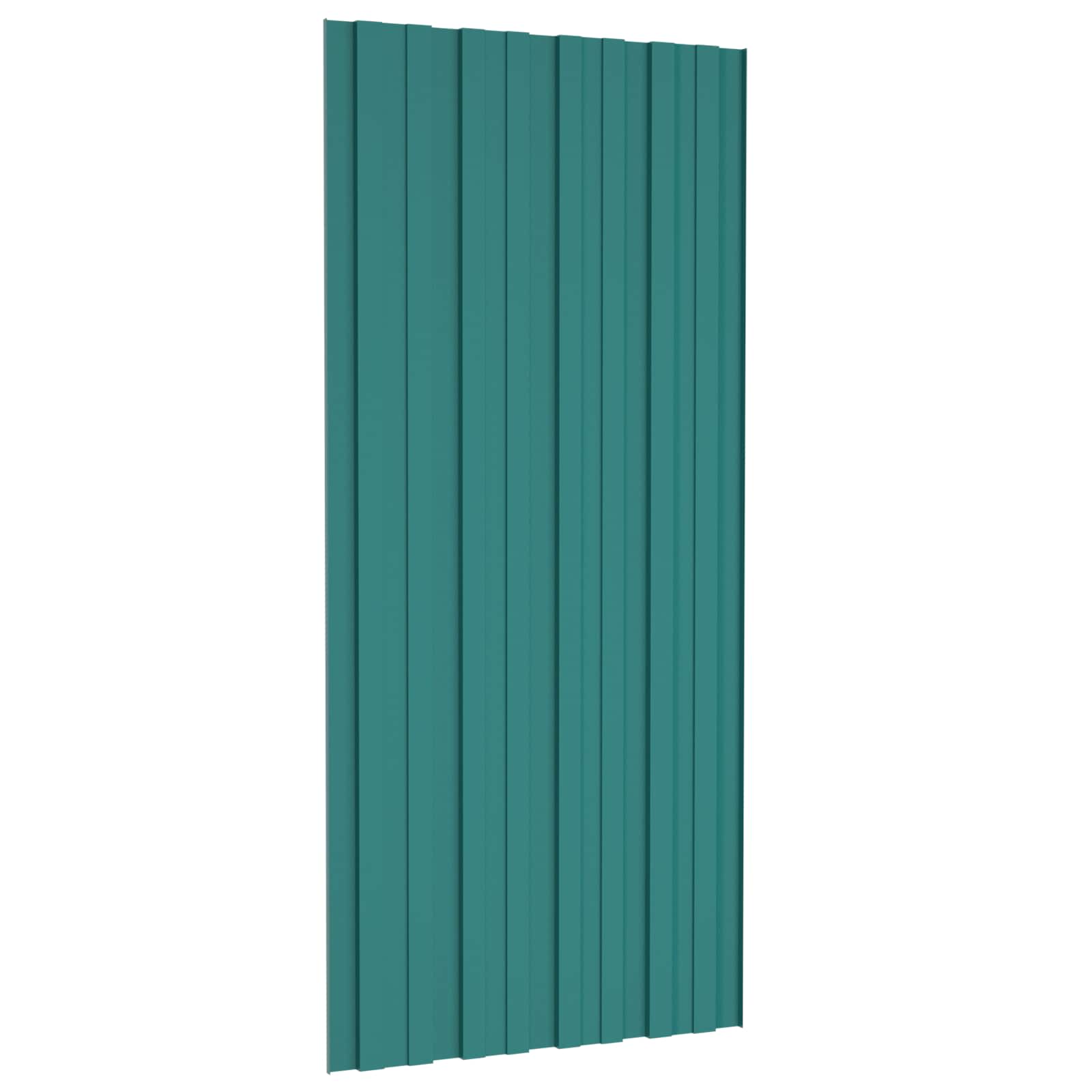 Tetőpanel 36 pcs zöld 100 x 45 cm horganyzott acél