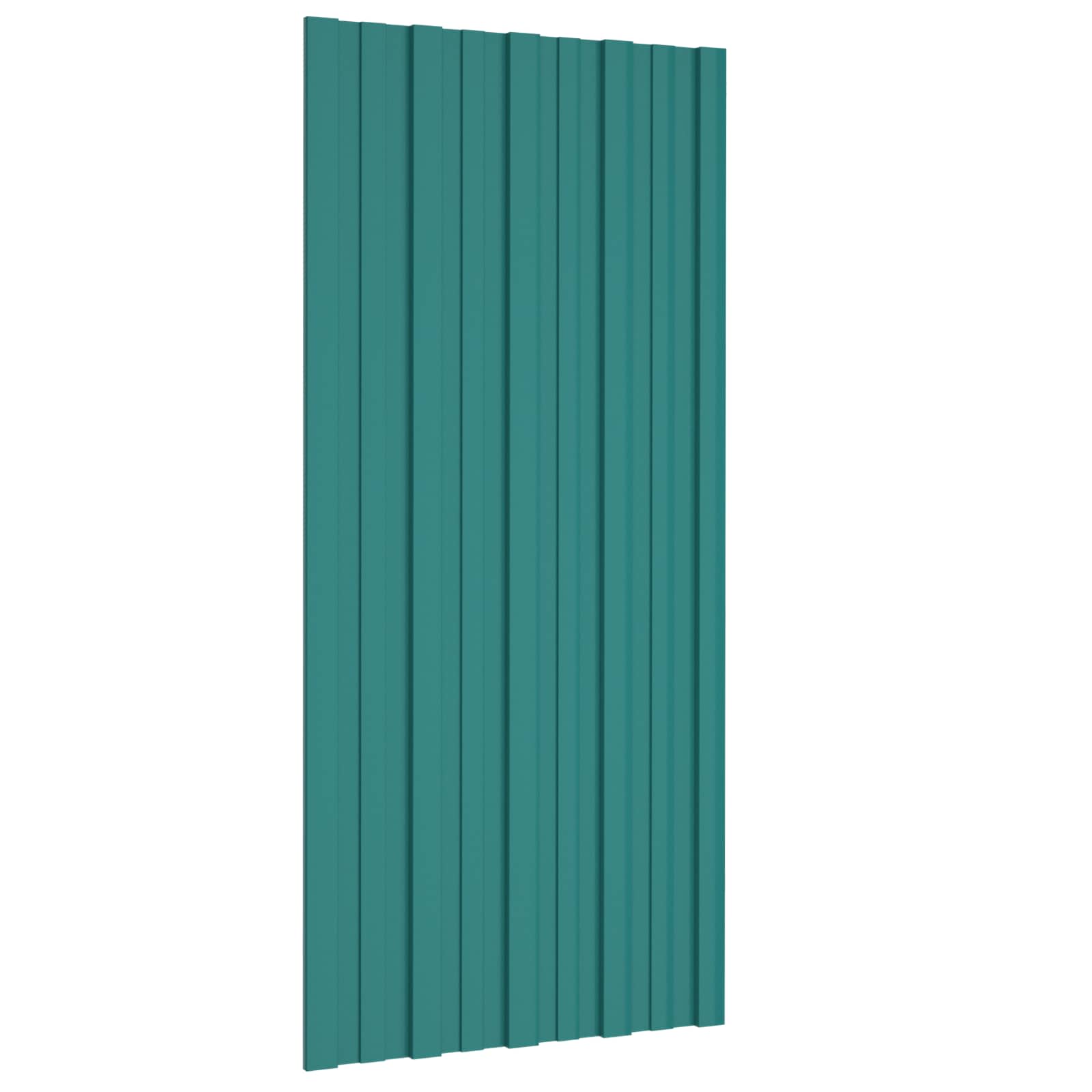 Tetőpanel 36 pcs zöld 100 x 45 cm horganyzott acél