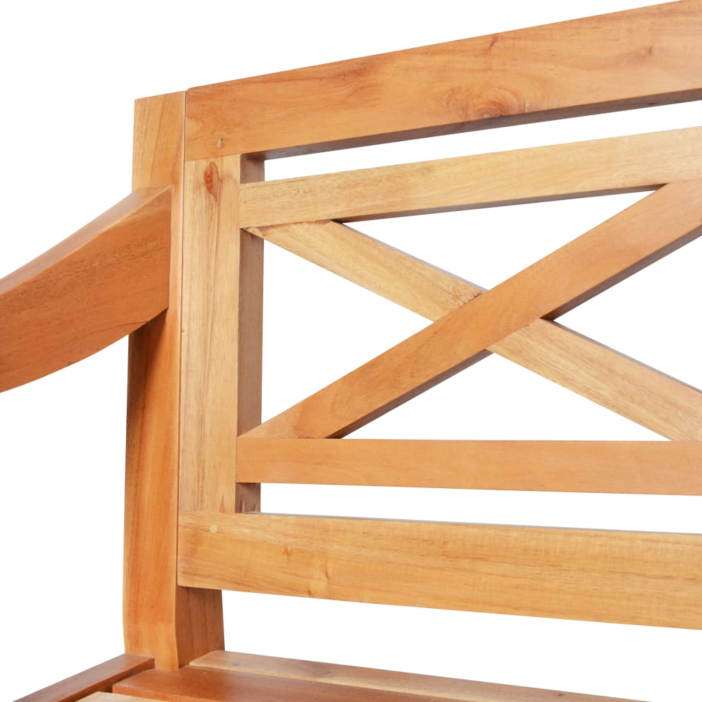 Világosbarna tömör mahagóni batavia pad 123 cm