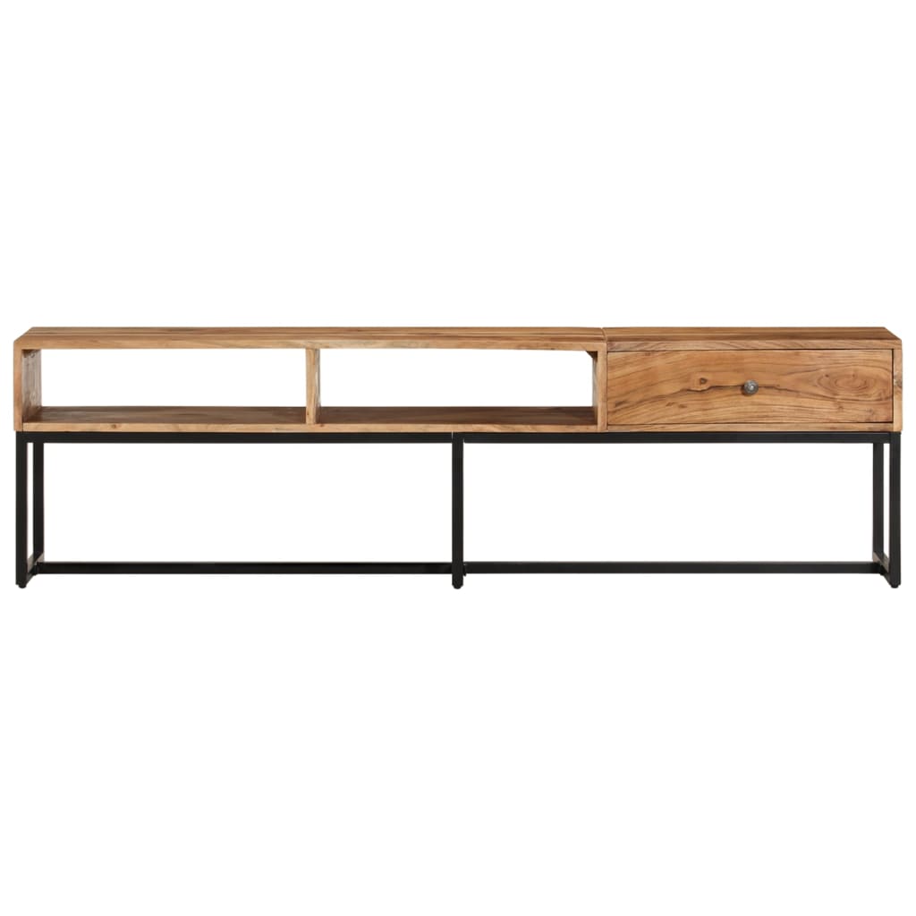 Tömör akácfa tv-szekrény 160x30x45 cm Tömör akácfa tv-szekrény 160x30x45 cm
