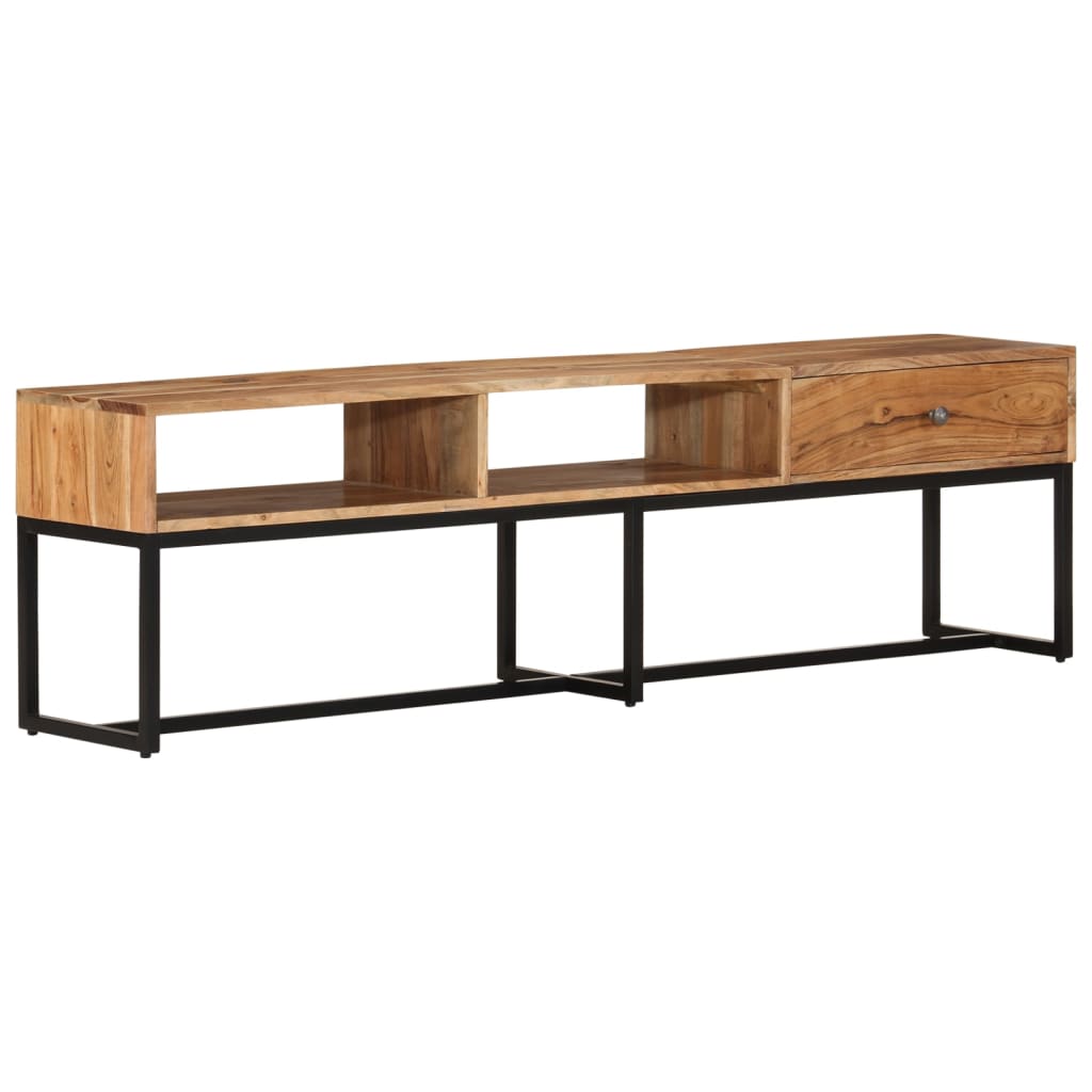 Tömör akácfa tv-szekrény 160x30x45 cm Tömör akácfa tv-szekrény 160x30x45 cm