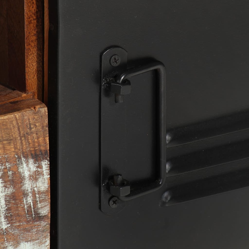 Tömör újrahasznosított fa tv-szekrény 120 x 30 x 40 cm