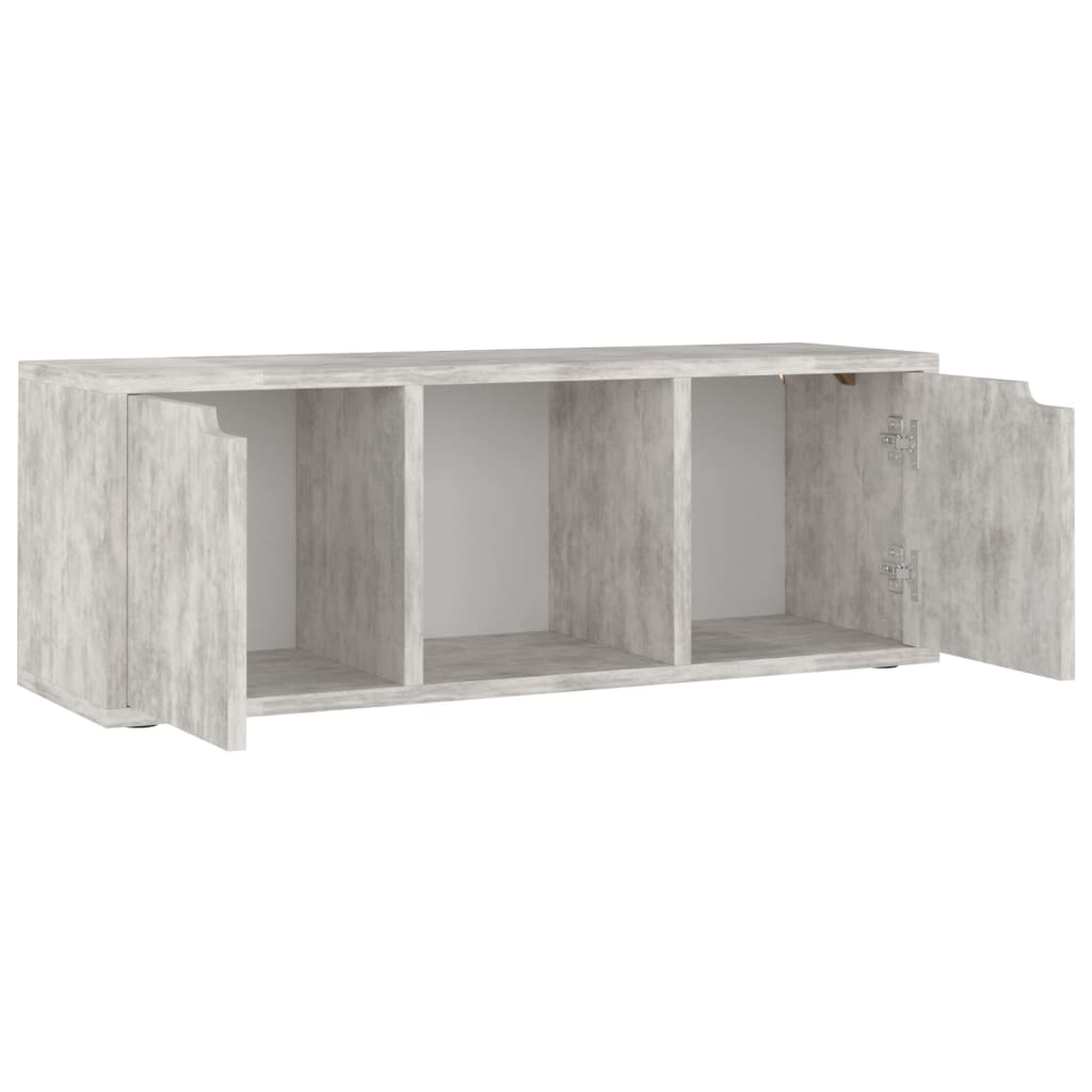 Betonszürke forgácslap tv-szekrény 88,5 x 27,5 x 30,5 cm Betonszürke forgácslap tv-szekrény 88,5 x 27,5 x 30,5 cm