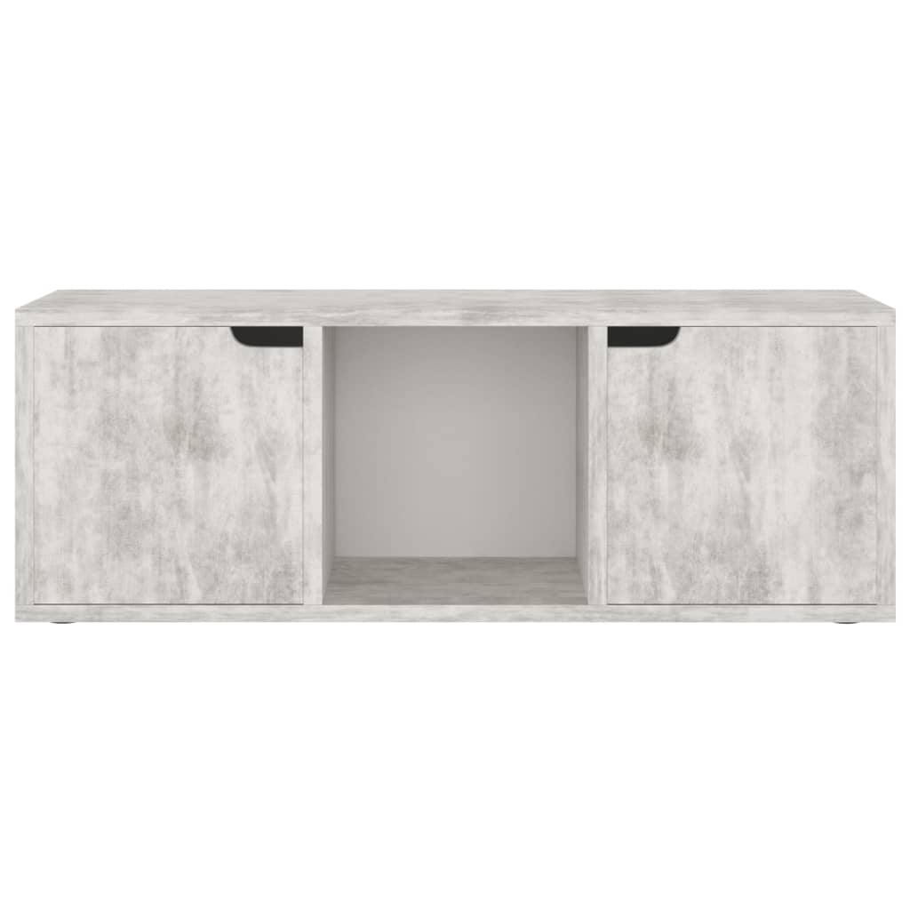 Betonszürke forgácslap tv-szekrény 88,5 x 27,5 x 30,5 cm Betonszürke forgácslap tv-szekrény 88,5 x 27,5 x 30,5 cm