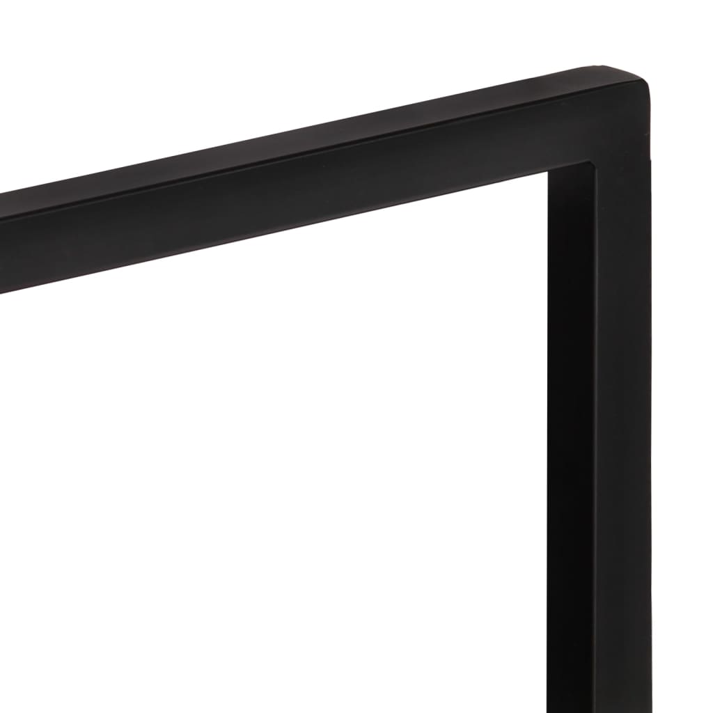 2 darab tömör akácfa és acél falipolc 40 x 24 x 35 cm