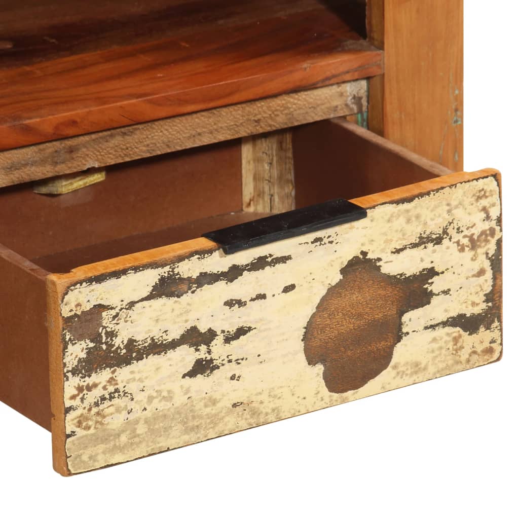 Tömör újrahasznosított fa tv-szekrény 110 x 30 x 40 cm