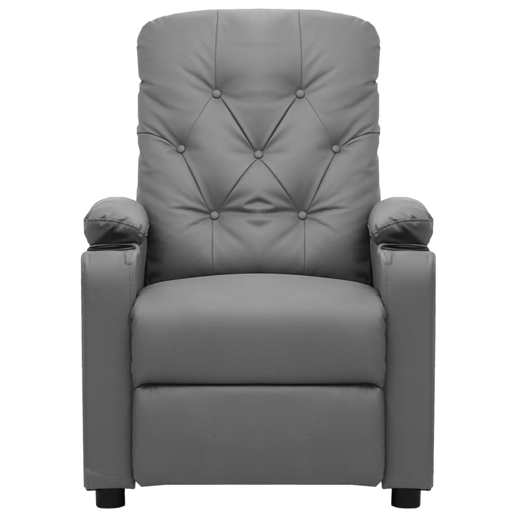 Szürke műbőr dönthető szék