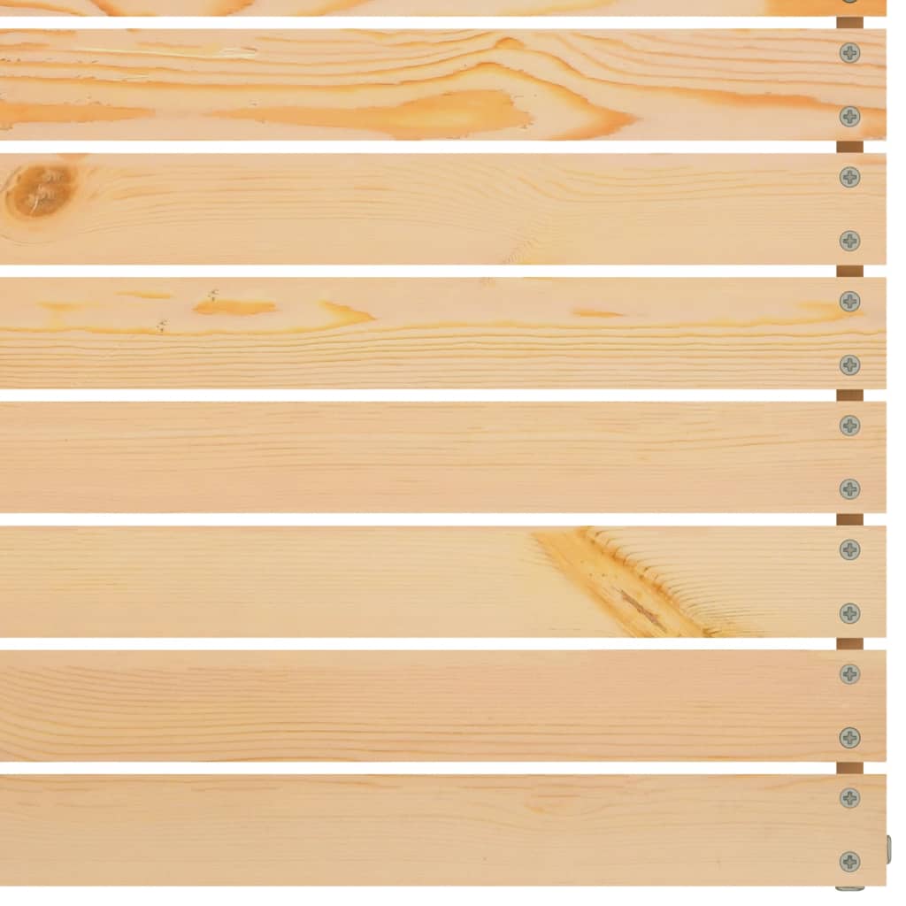 Kétszemélyes tömör fenyőfa kerti kanapé