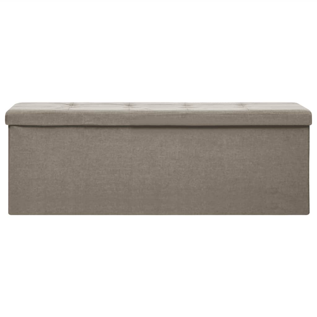 Tópszínű összecsukható művászon tárolópad