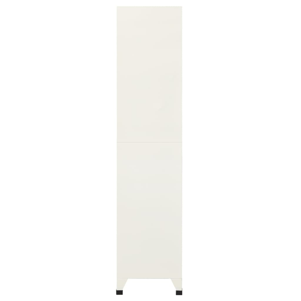 Szürke és kék acél zárható szekrény 90 x 40 x 180 cm