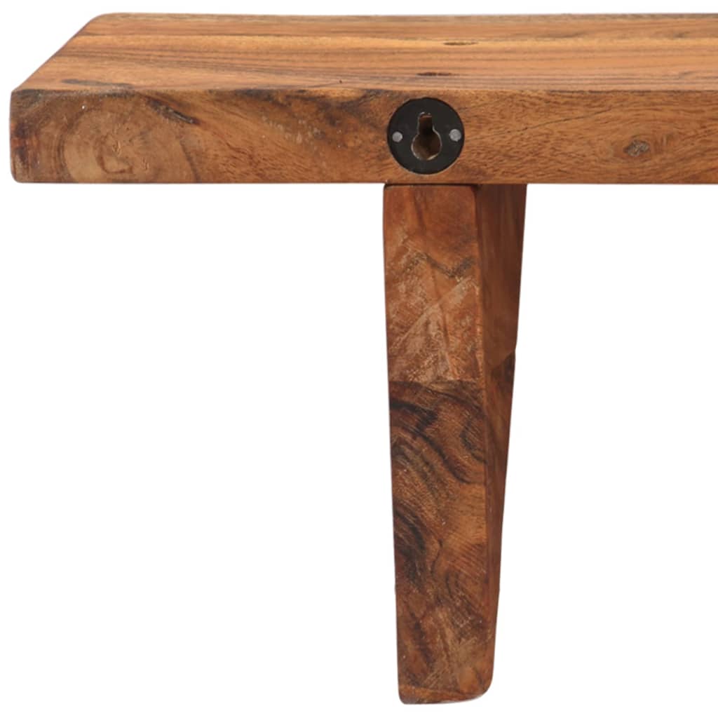 2 darab tömör akácfa falipolc 110 x 20 x 18 cm