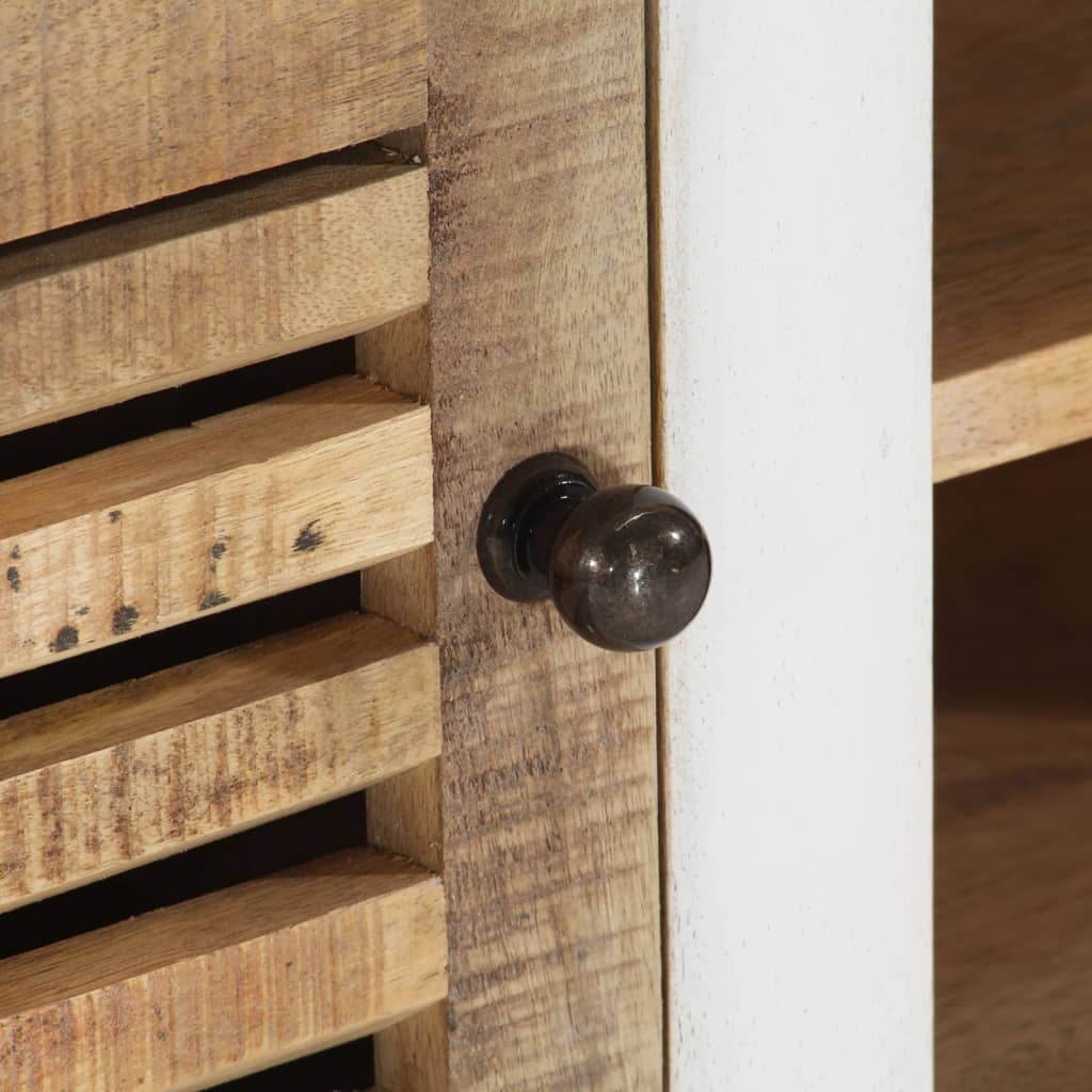 Tömör mangófa tv-szekrény 110 x 30 x 40 cm