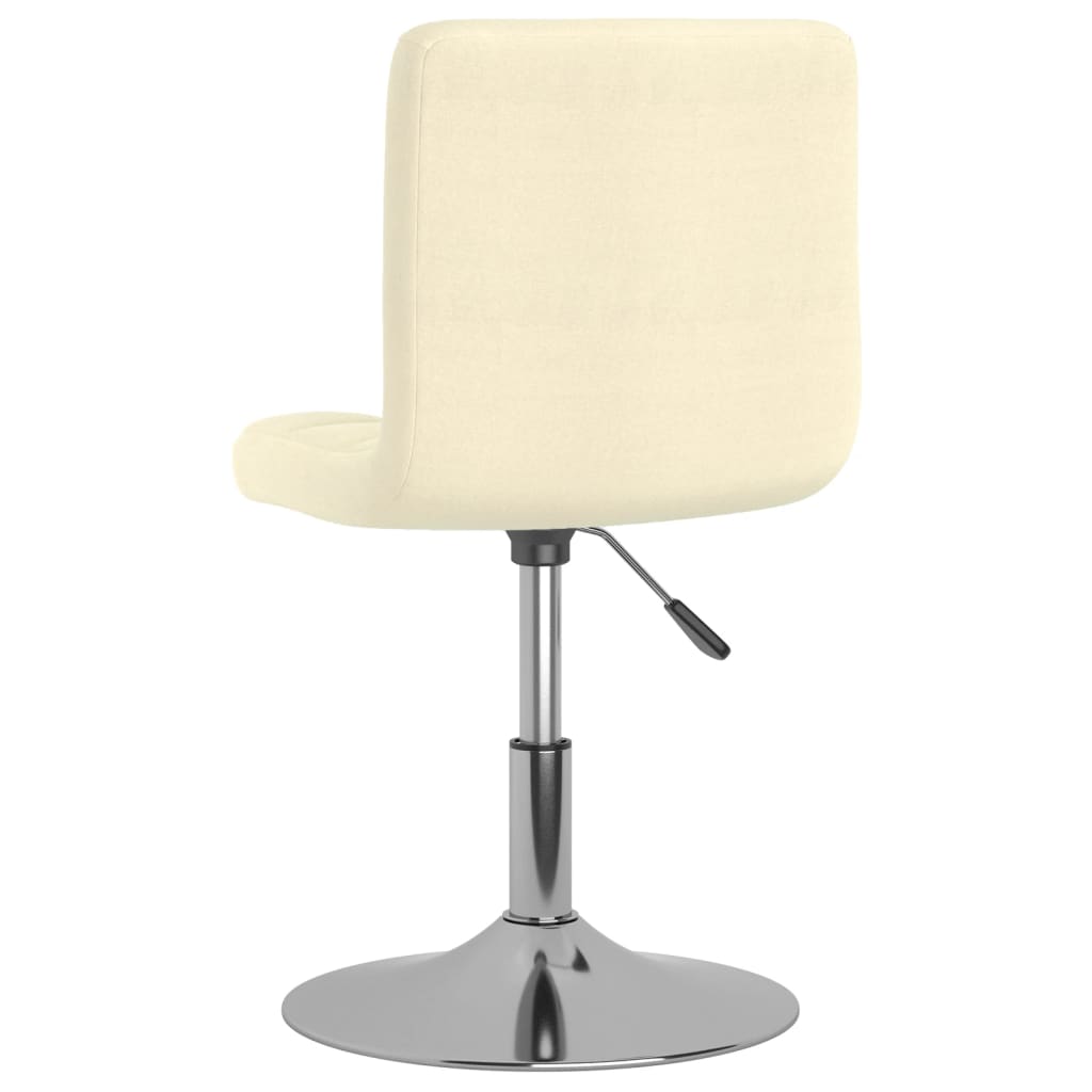 4 db krémszínű szövet forgó étkezőszék