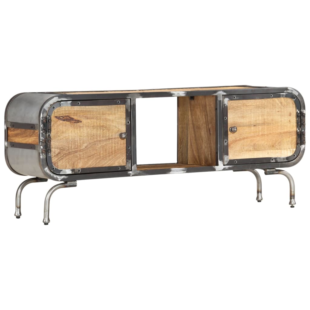 Tömör mangófa tv-szekrény 110 x 30 x 42 cm