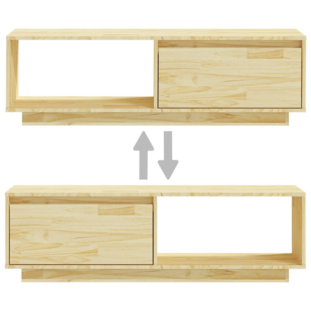 Tömör fenyőfa tv-szekrény 110 x 30 x 33,5 cm Tömör fenyőfa tv-szekrény 110 x 30 x 33,5 cm