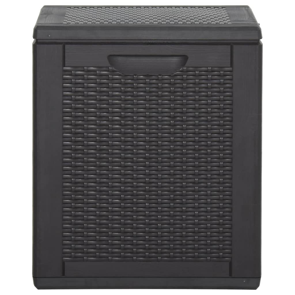 Fekete pp rattan kerti tároló doboz 90 l Fekete pp rattan kerti tároló doboz 90 l