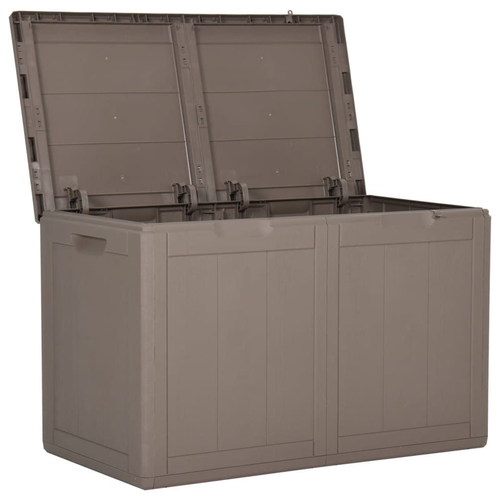 Barna pp rattan kerti tárolóláda 180 l Barna pp rattan kerti tárolóláda 180 l