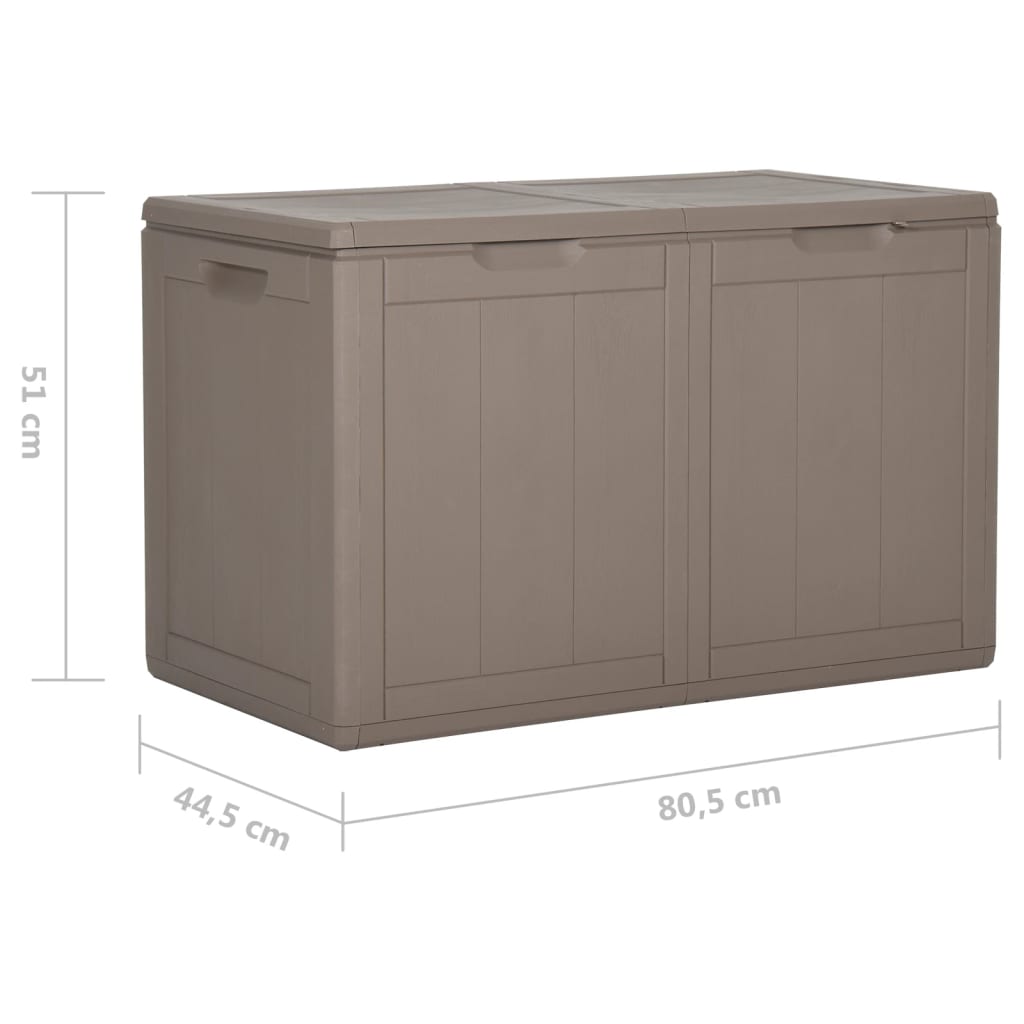 Barna pp rattan kerti tárolóláda 180 l Barna pp rattan kerti tárolóláda 180 l