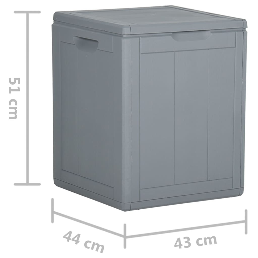 Szürke pp rattan kerti tároló doboz 90 l Szürke pp rattan kerti tároló doboz 90 l