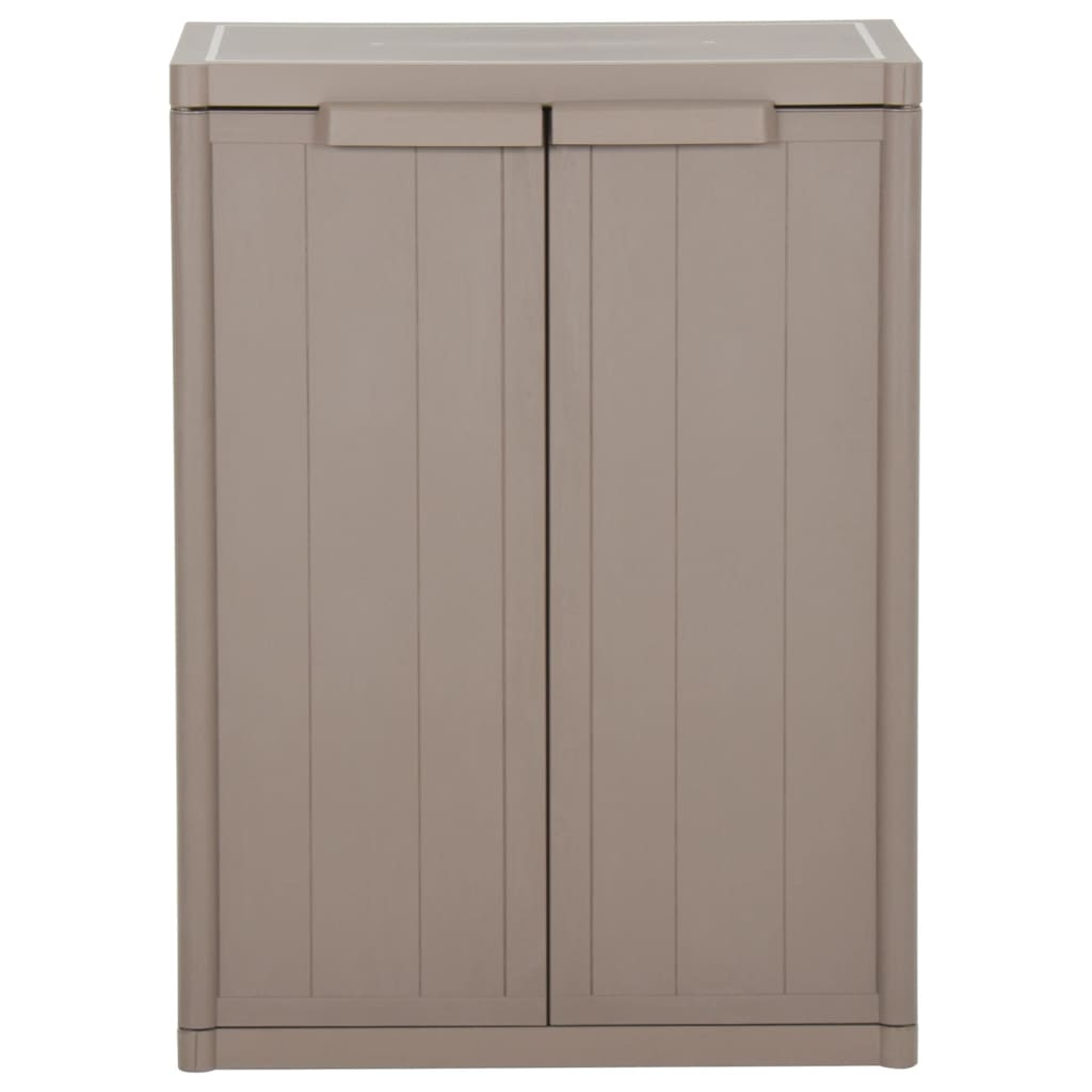 Barna pp rattan kerti tárolószekrény 65 x 45 x 88 cm Barna pp rattan kerti tárolószekrény 65 x 45 x 88 cm
