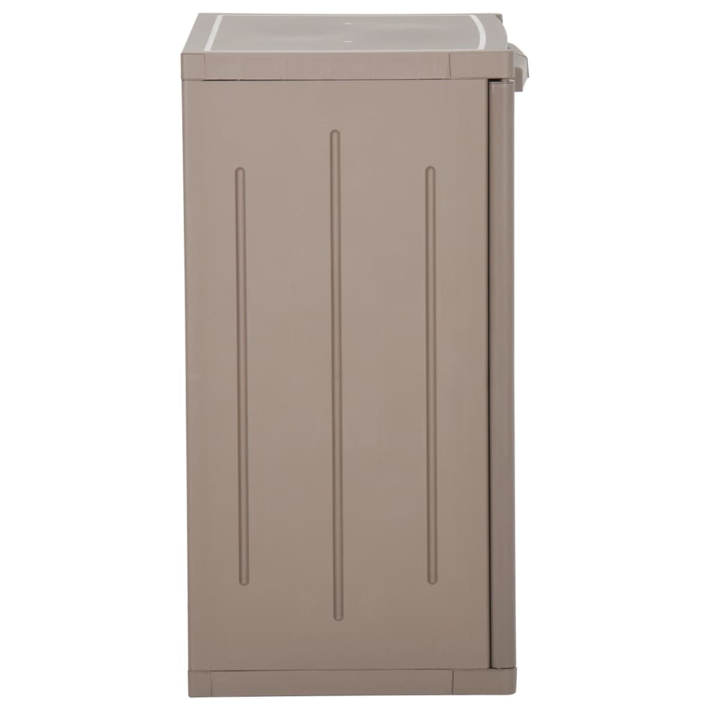 Barna pp rattan kerti tárolószekrény 65 x 45 x 88 cm Barna pp rattan kerti tárolószekrény 65 x 45 x 88 cm