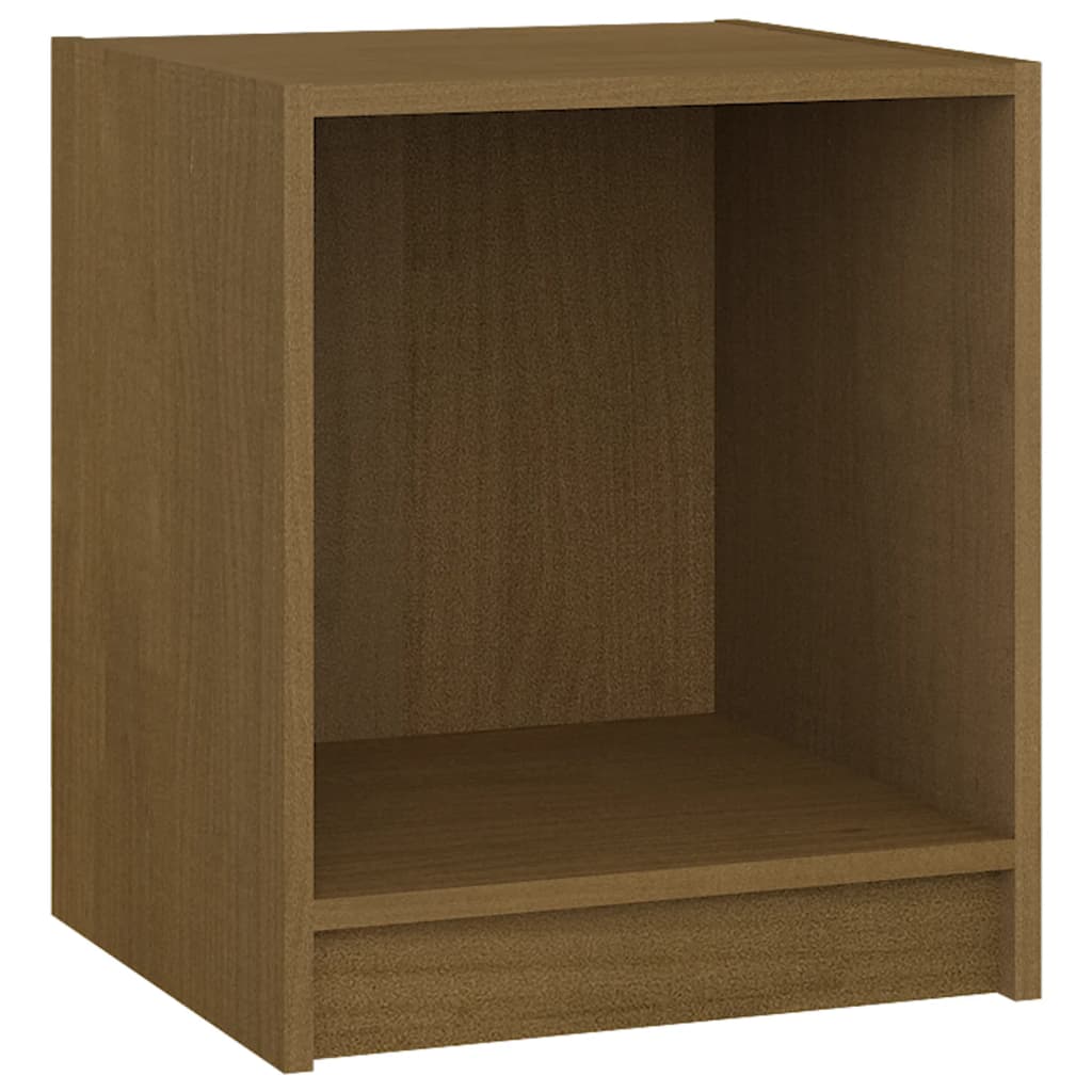 2 db mézbarna tömör fenyőfa éjjeliszekrény 35,5x33,5x41,5 cm 2 db mézbarna tömör fenyőfa éjjeliszekrény 35,5x33,5x41,5 cm
