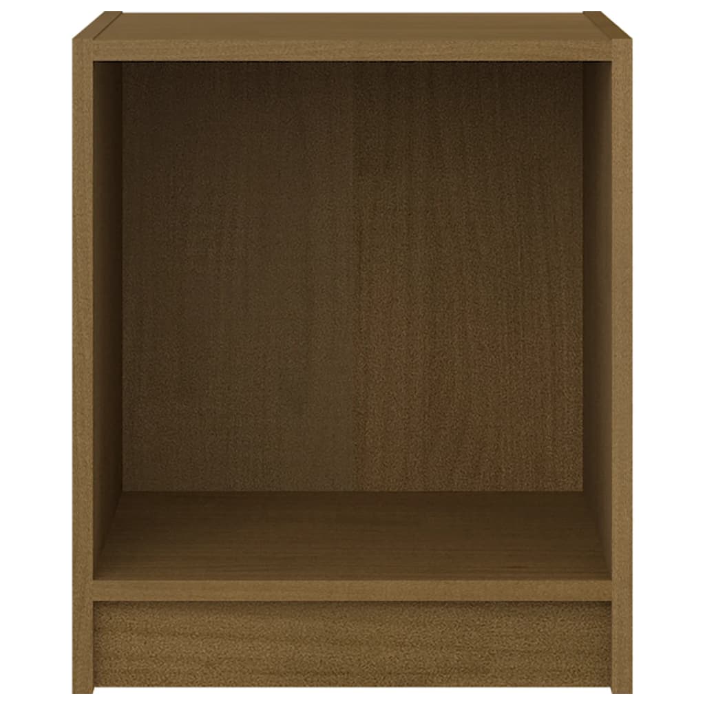2 db mézbarna tömör fenyőfa éjjeliszekrény 35,5x33,5x41,5 cm 2 db mézbarna tömör fenyőfa éjjeliszekrény 35,5x33,5x41,5 cm