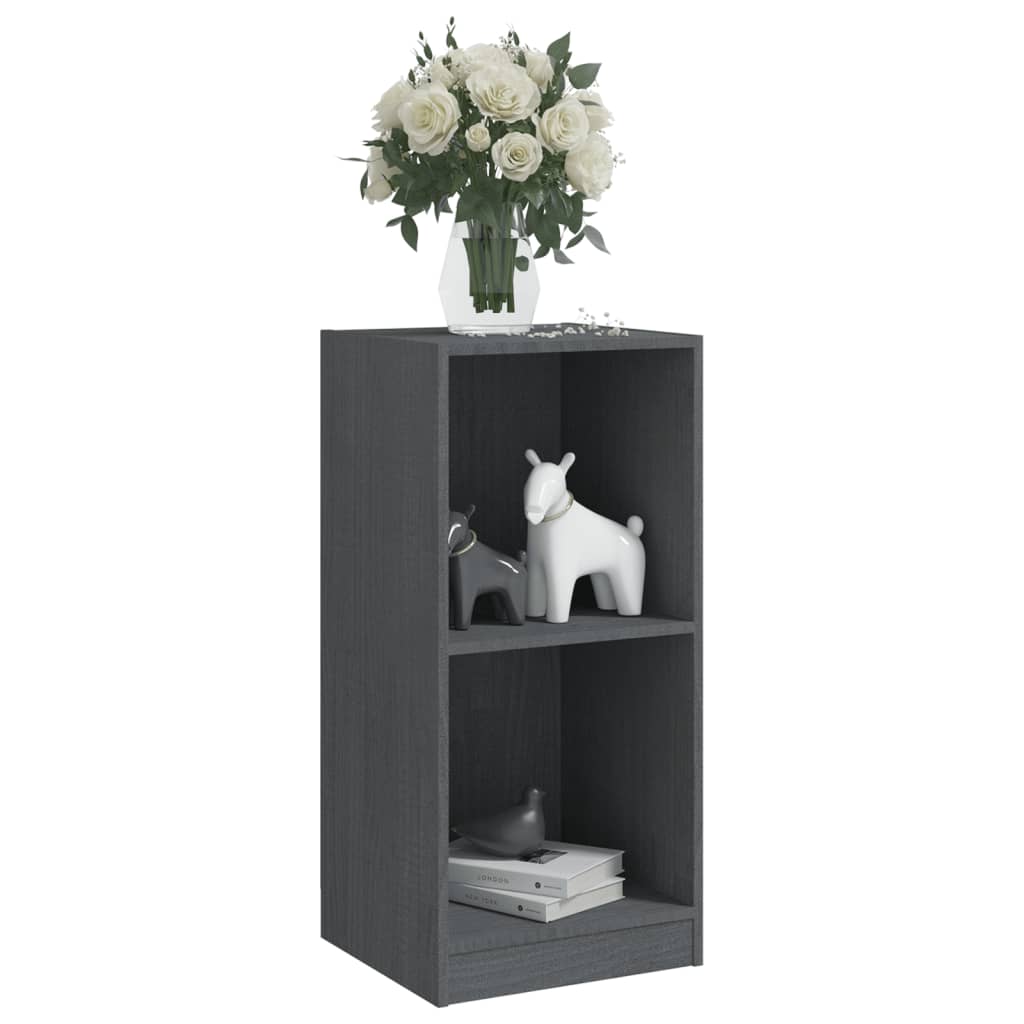 Szürke tömör fenyőfa kisszekrény 35,5 x 33,5 x 76 cm Szürke tömör fenyőfa kisszekrény 35,5 x 33,5 x 76 cm