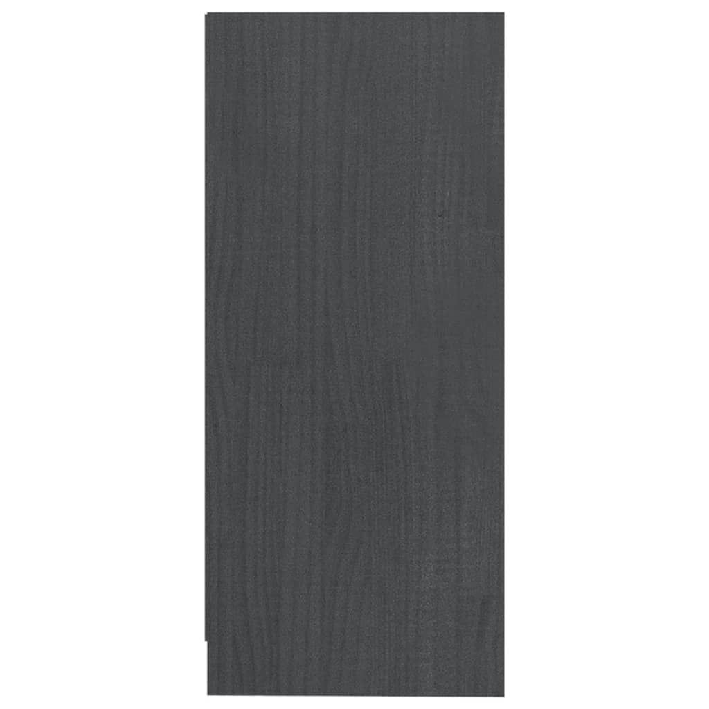 Szürke tömör fenyőfa kisszekrény 35,5 x 33,5 x 76 cm Szürke tömör fenyőfa kisszekrény 35,5 x 33,5 x 76 cm