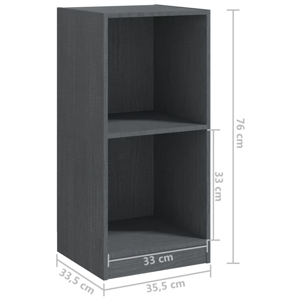 Szürke tömör fenyőfa kisszekrény 35,5 x 33,5 x 76 cm Szürke tömör fenyőfa kisszekrény 35,5 x 33,5 x 76 cm