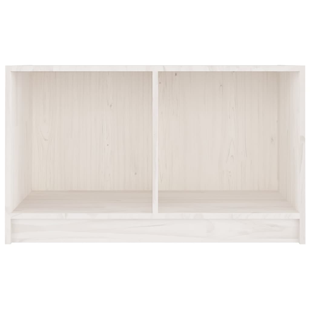 Fehér tömör fenyőfa tv-szekrény 70 x 33 x 42 cm Fehér tömör fenyőfa tv-szekrény 70 x 33 x 42 cm