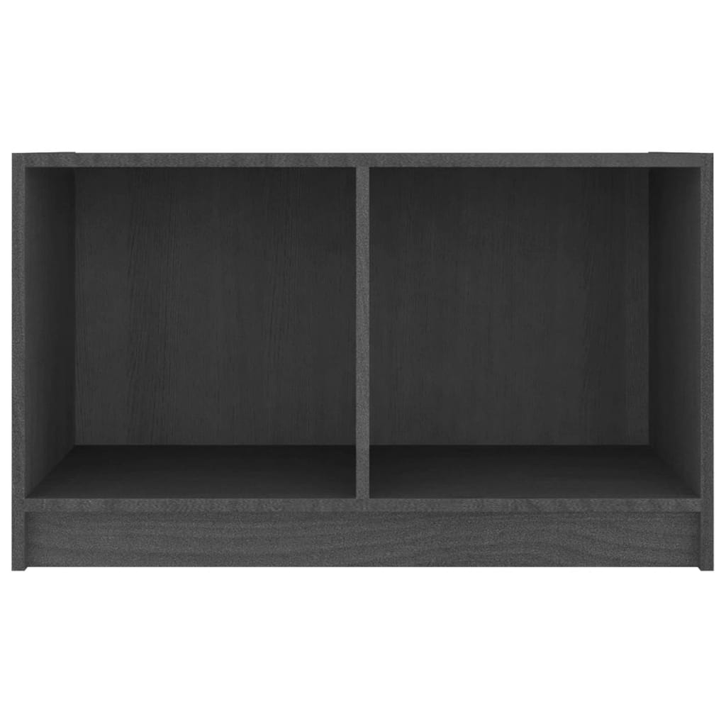 Szürke tömör fenyőfa tv-szekrény 70 x 33 x 42 cm Szürke tömör fenyőfa tv-szekrény 70 x 33 x 42 cm