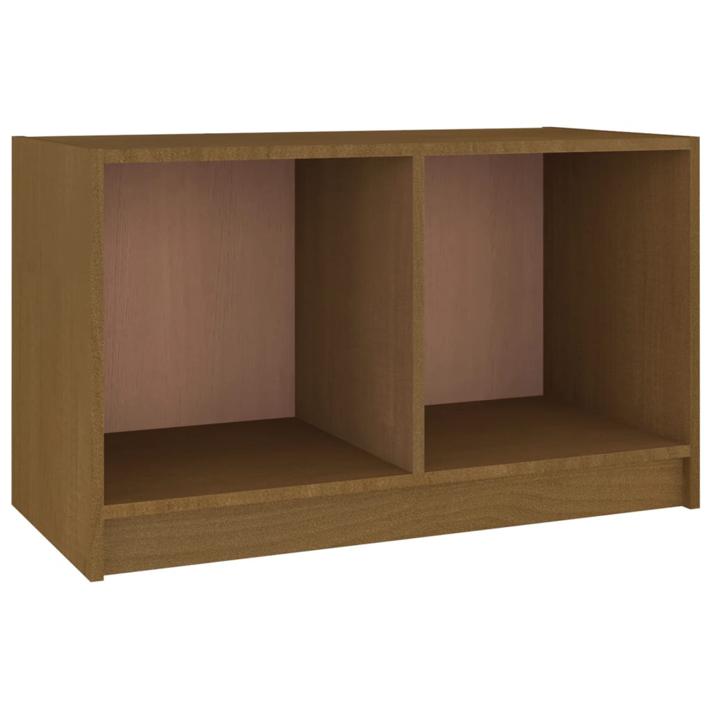 Mézbarna tömör fenyőfa tv-szekrény 70 x 33 x 42 cm Mézbarna tömör fenyőfa tv-szekrény 70 x 33 x 42 cm