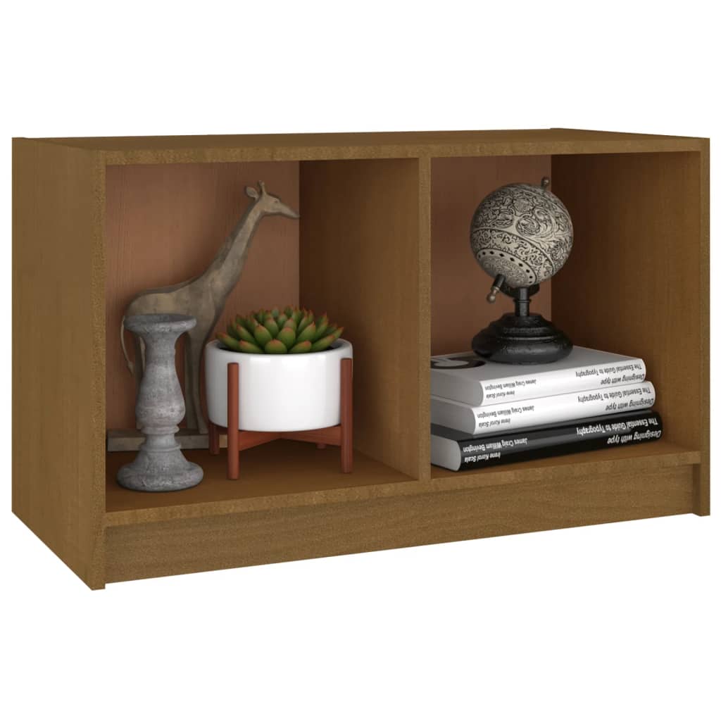 Mézbarna tömör fenyőfa tv-szekrény 70 x 33 x 42 cm Mézbarna tömör fenyőfa tv-szekrény 70 x 33 x 42 cm