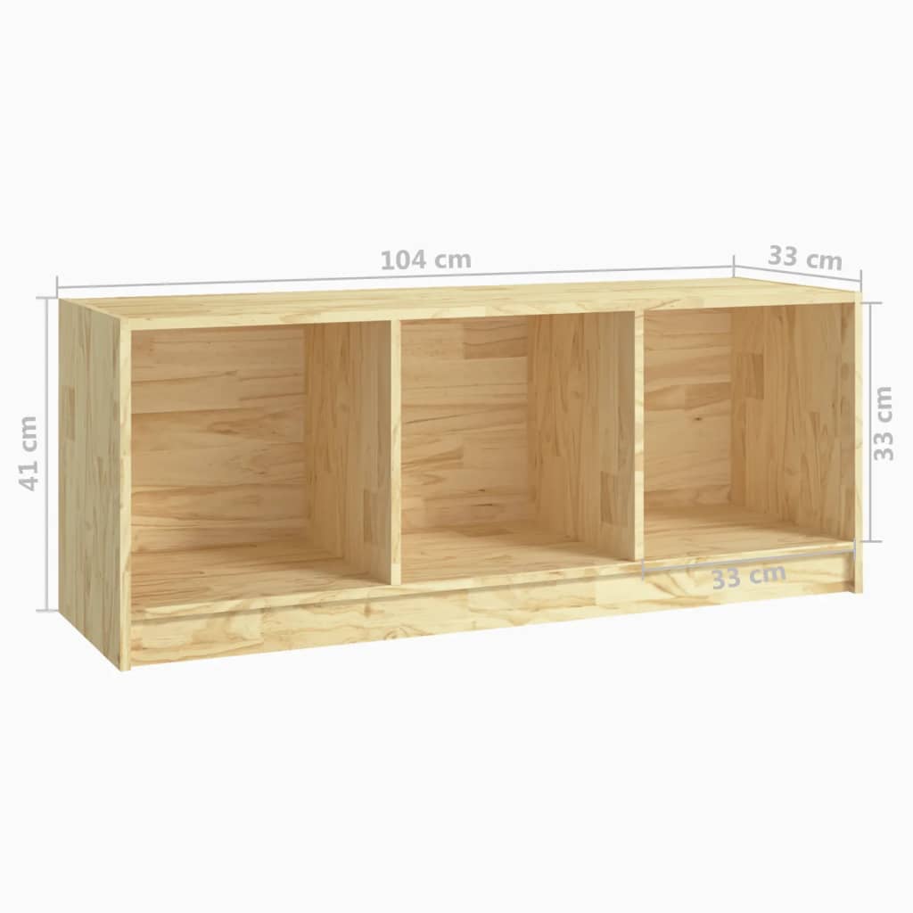 Tömör fenyőfa tv-szekrény 104 x 33 x 41 cm Tömör fenyőfa tv-szekrény 104 x 33 x 41 cm
