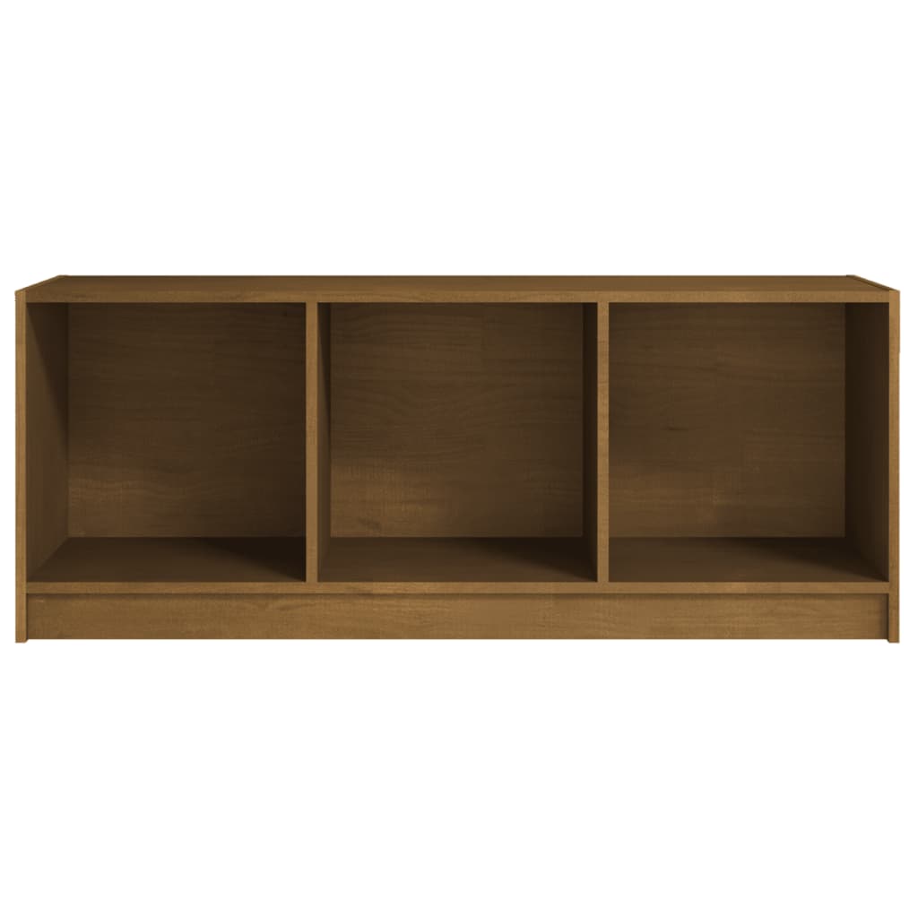 Mézbarna tömör fenyőfa tv-szekrény 104 x 33 x 41 cm Mézbarna tömör fenyőfa tv-szekrény 104 x 33 x 41 cm