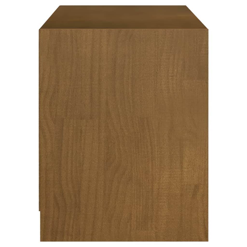 Mézbarna tömör fenyőfa tv-szekrény 104 x 33 x 41 cm Mézbarna tömör fenyőfa tv-szekrény 104 x 33 x 41 cm